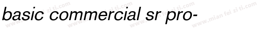 basic commercial sr pro字体转换